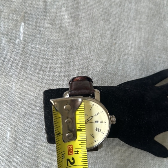 Fossil Rhett BQ1016 Men's Watch-Brown Leather Band- EUC - Picture 4 of 13